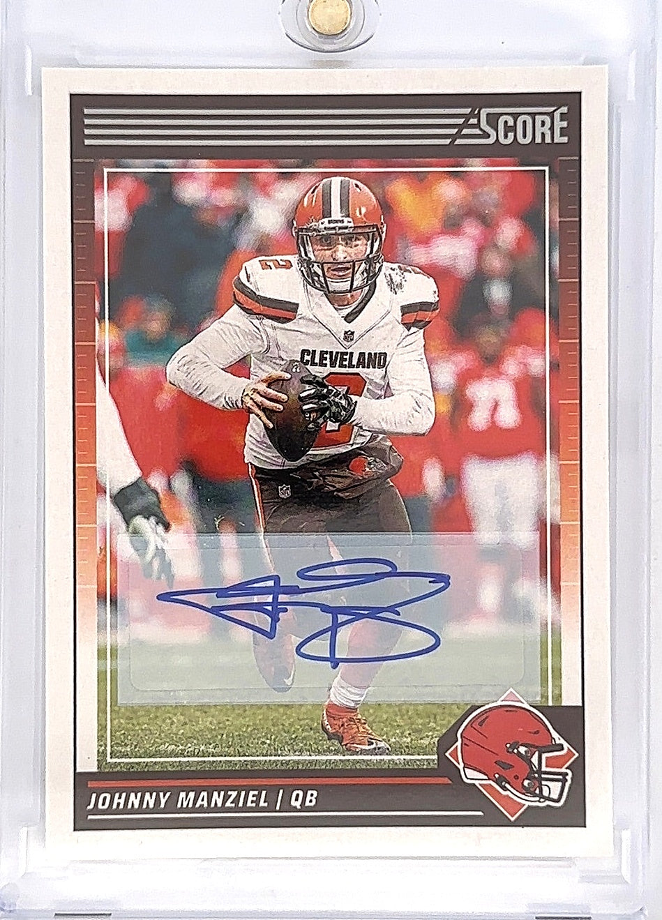 2024 Panini Score Johnny Manziel [Signature] #72 — front