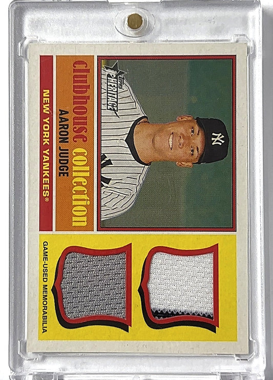 2021 Topps Heritage Clubhouse Collection Relics Aaron Judge Clubhouse Collection Relics #CCR-AJ — front