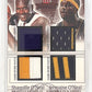 2004-05 Fleer Throwbacks Shaq O’Neal & Jermaine O’Neal 4 Patch 02/25 #DAD-SO/JO — front