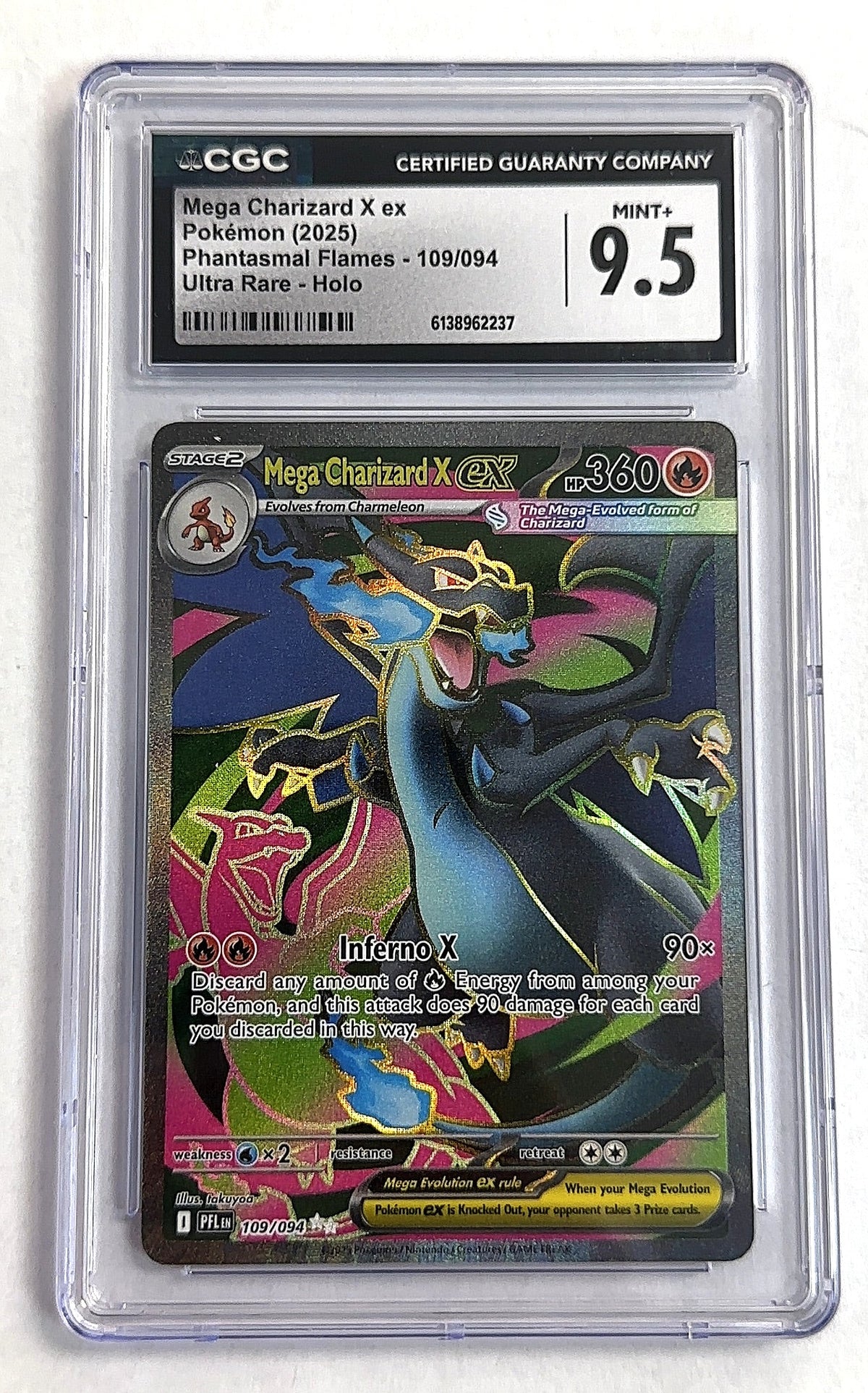 Mega Charizard X ex - 109/094 #109/094 CGC 9.5 — front