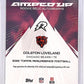 2025 Topps Resurgence Amped Up Rookie Relic Autograph Colston Loveland #AU-CL — back
