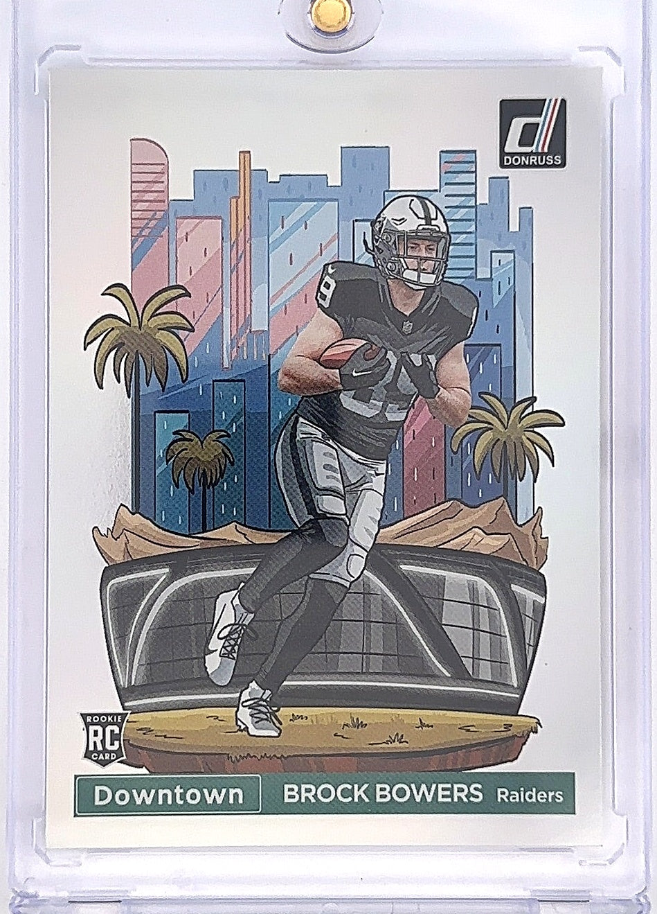 2024 Panini Donruss Optic Downtown Brock Bowers #17 — front