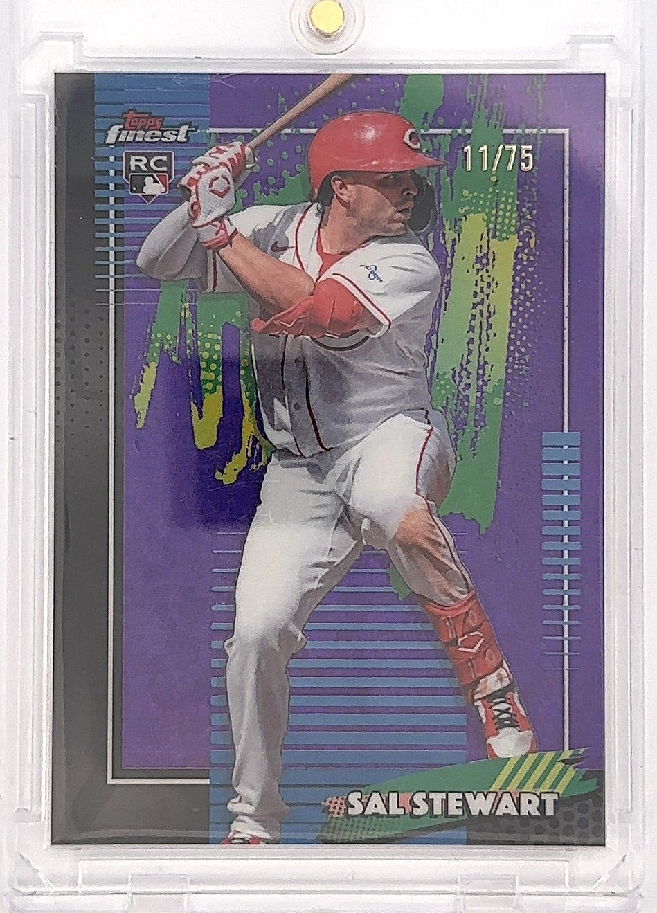 2026 Topps Finest Sal Stewart [Purple Mini Diamond Refractor] #39 — front