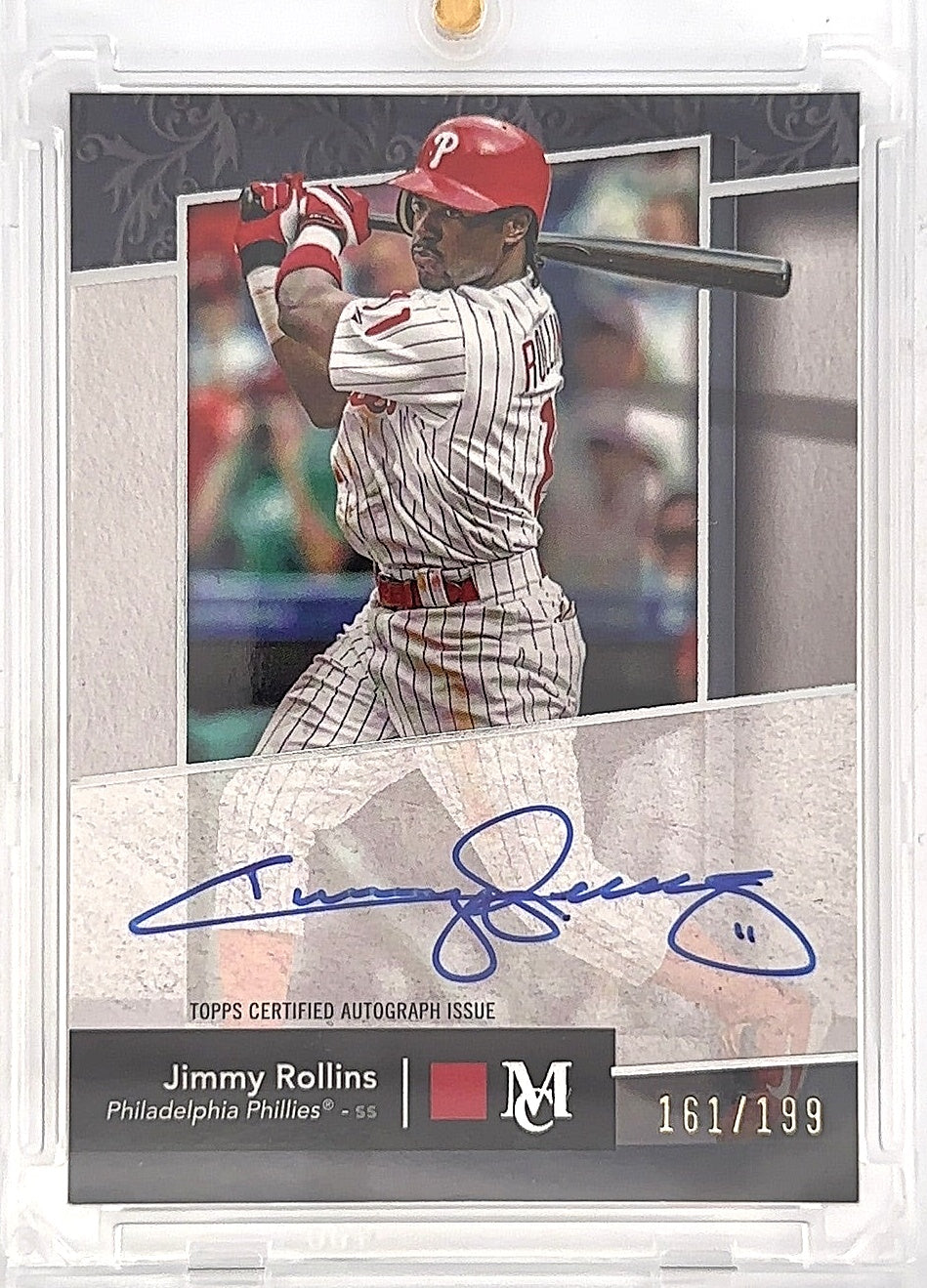 2024 Topps Museum Collection Archival Autograph Jimmy Rollins #AA-JRO /199 — front