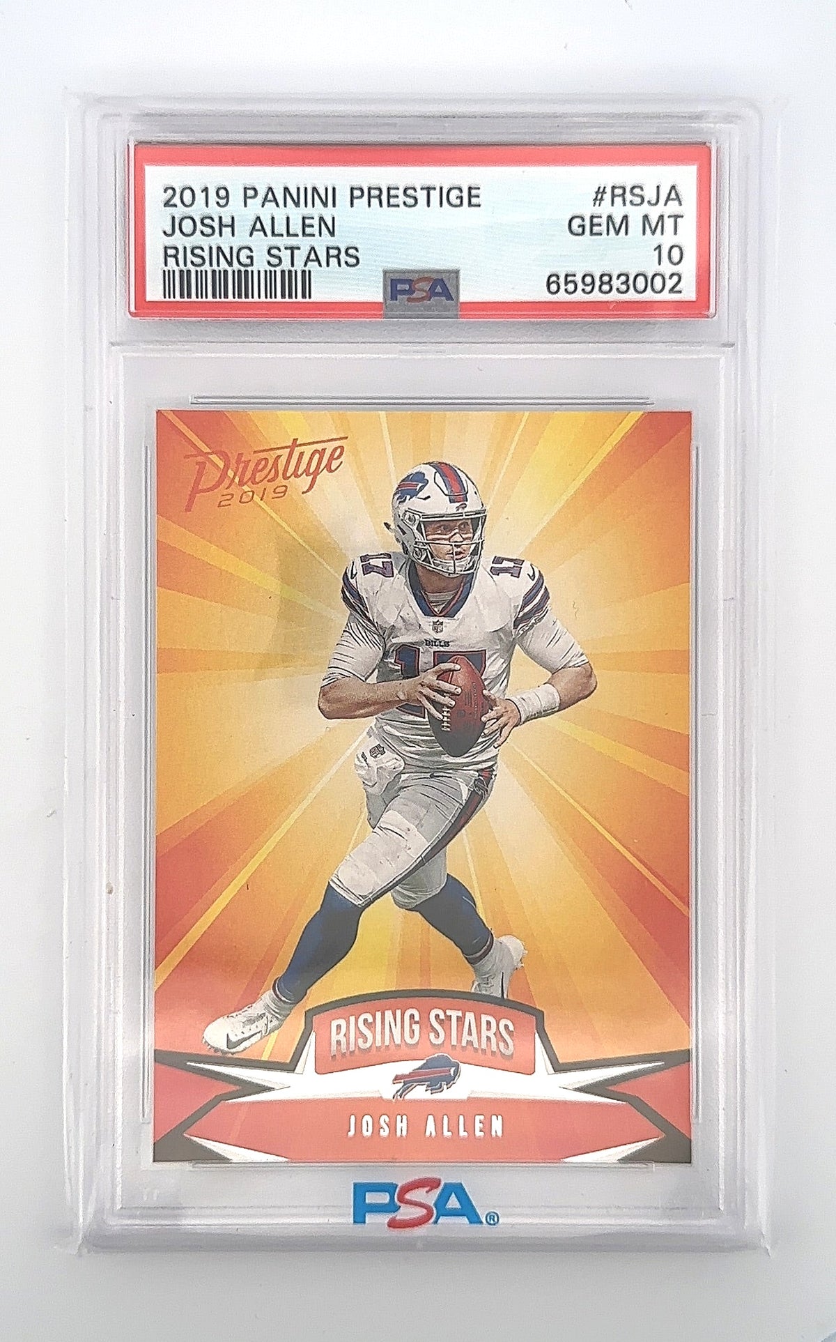 Josh Allen 2019 Panini Prestige Rising Stars #RSJA PSA GEM MT 10 — front