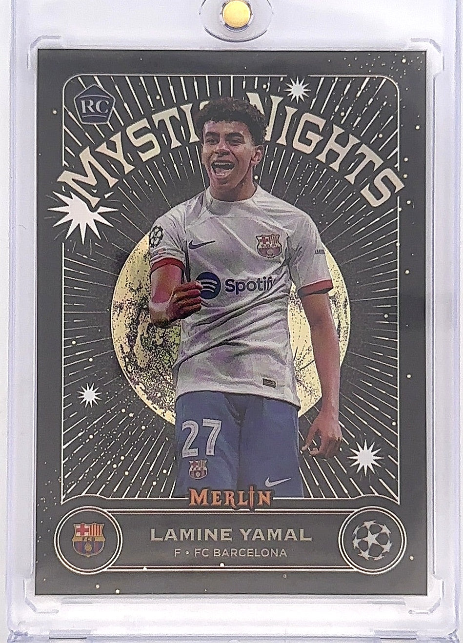2023-24 Topps Merlin UEFA Mystic Nights Lamine Yamal #MN-8 — front
