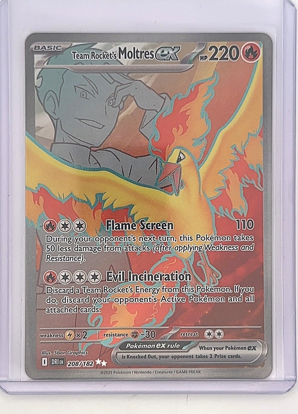 Team Rocket's Moltres ex - 208/182 #208/182 — front