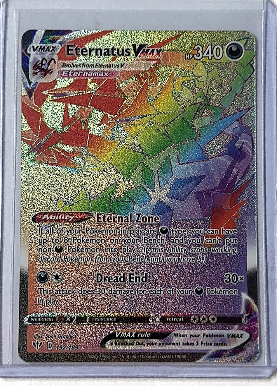 Eternatus VMAX (Secret) #192/189 — front