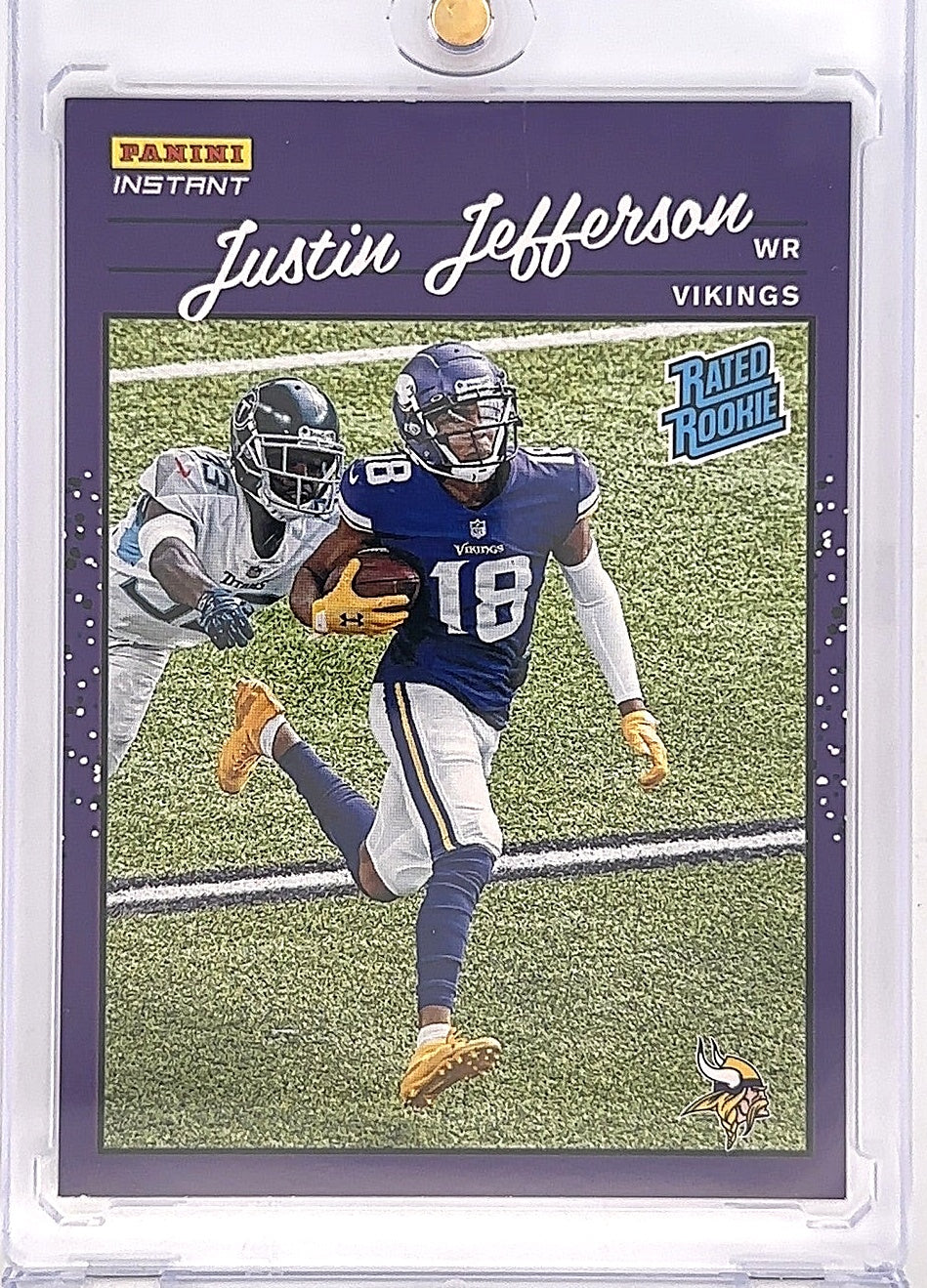 2020 Panini Instant Rated Rookie Justin Jefferson #RR9 — front