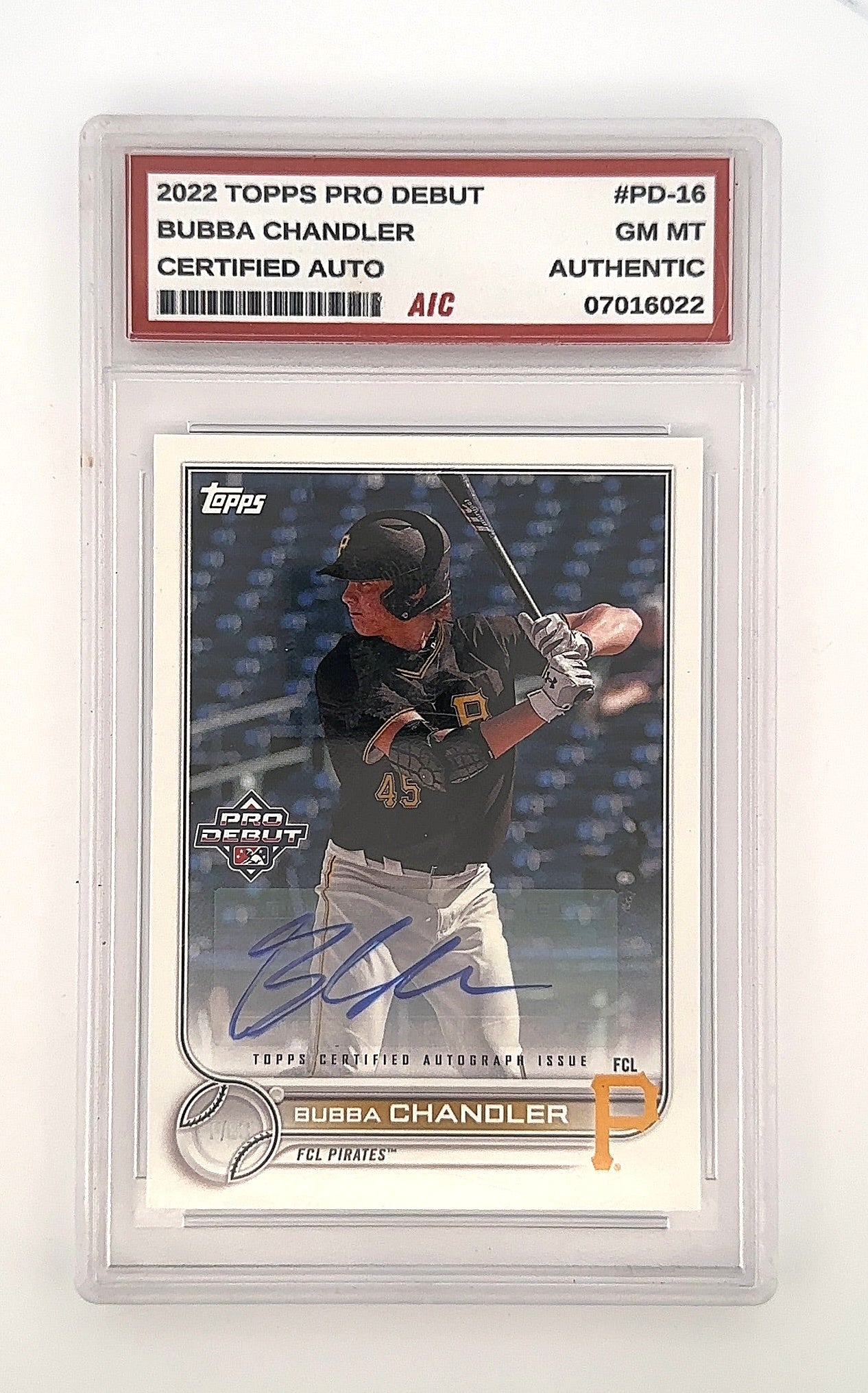 2022 Topps Pro Debut Bubba Chandler [Autograph] #PD-16 — front