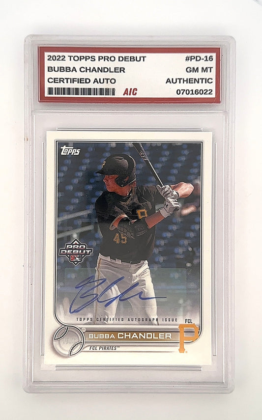 2022 Topps Pro Debut Bubba Chandler [Autograph] #PD-16 — front