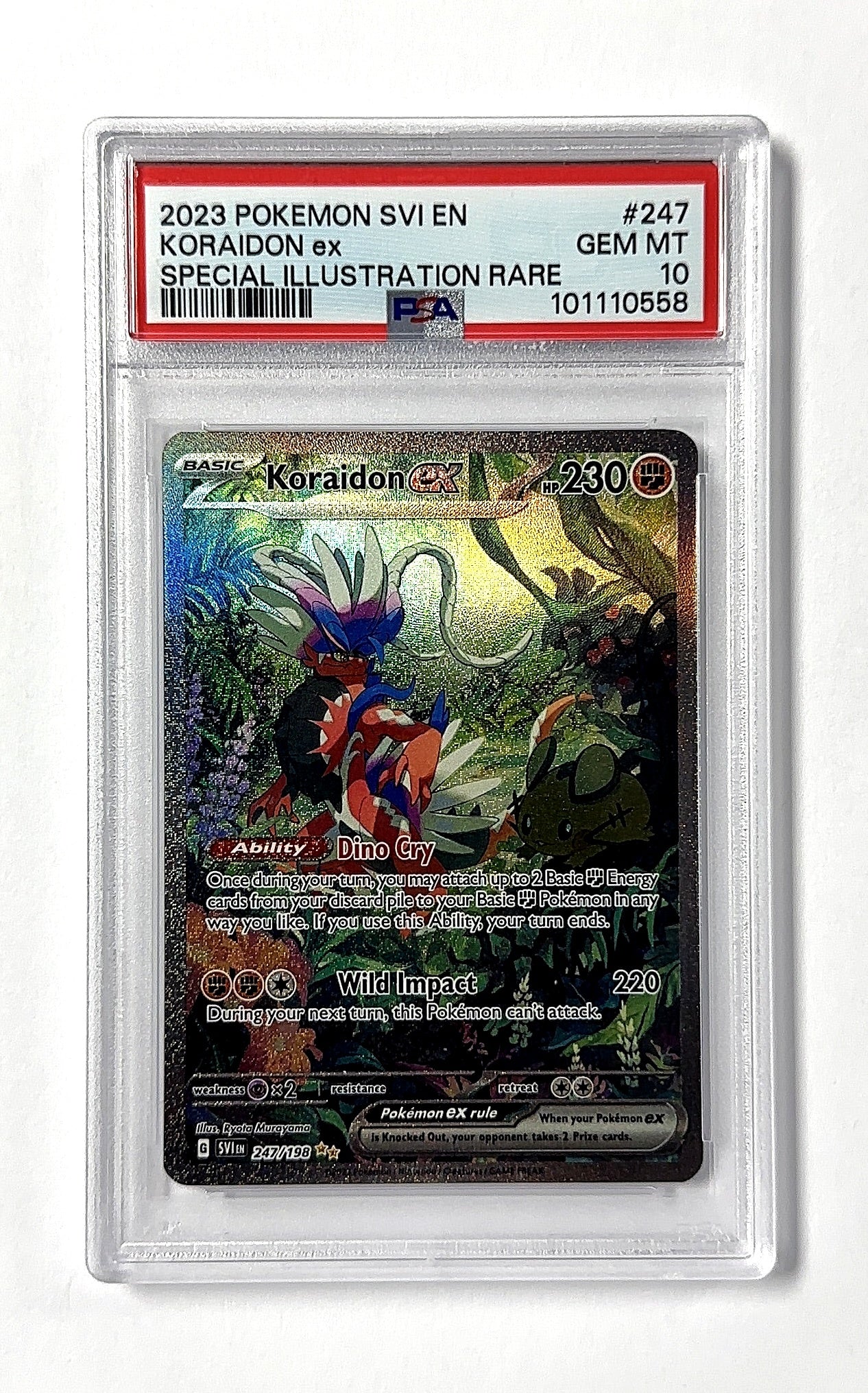 Koraidon ex - 247/198 #247/198 PSA GEM MT 10 — front