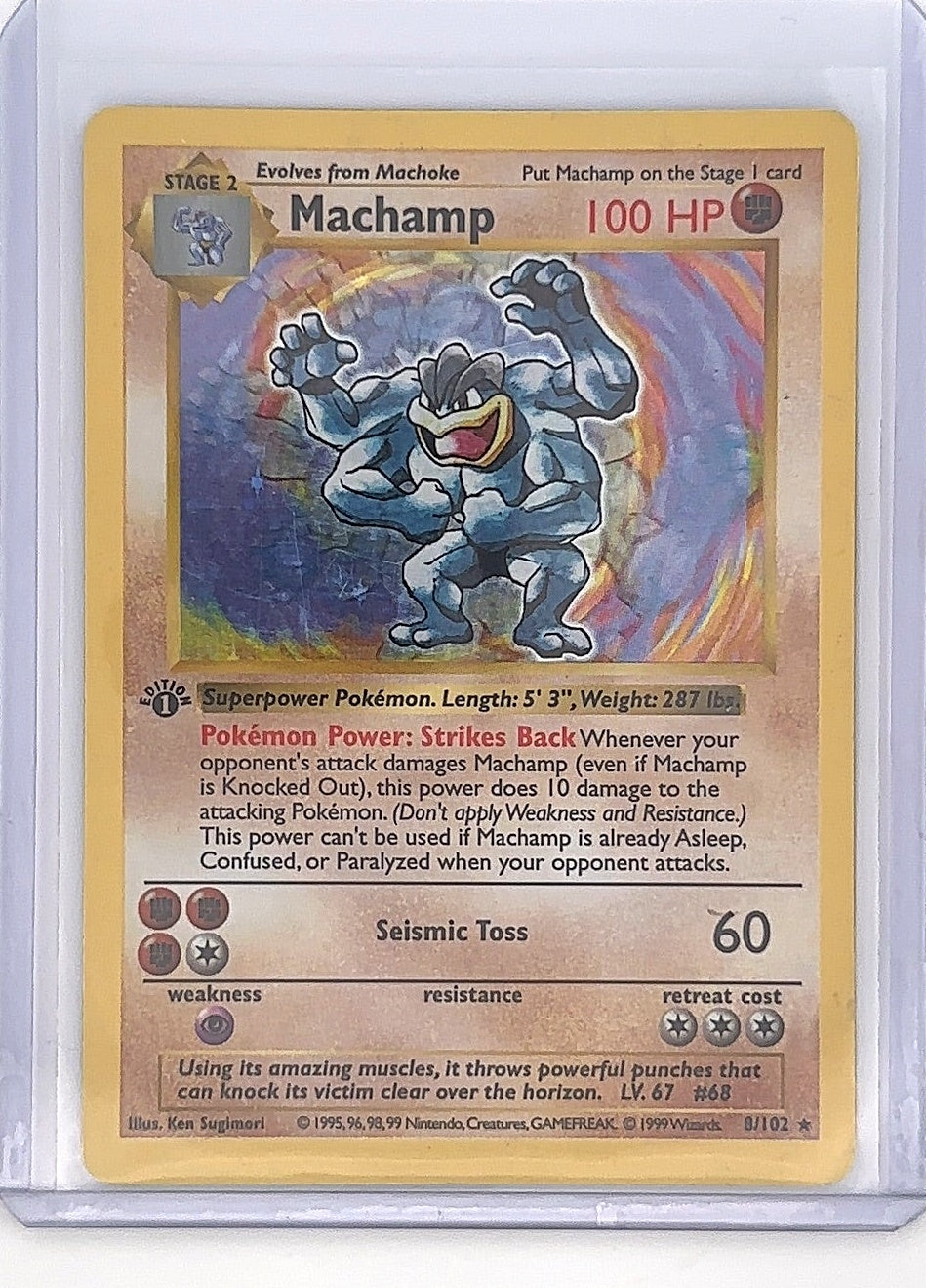 Machamp - 8/102 (Base Set Shadowless) #008/102 — front