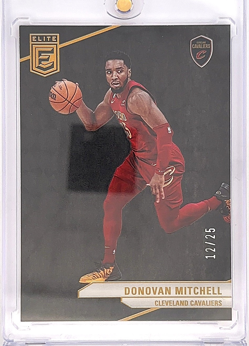 2023 Donruss Elite Donovan Mitchell [Black] #76 12/25 — front