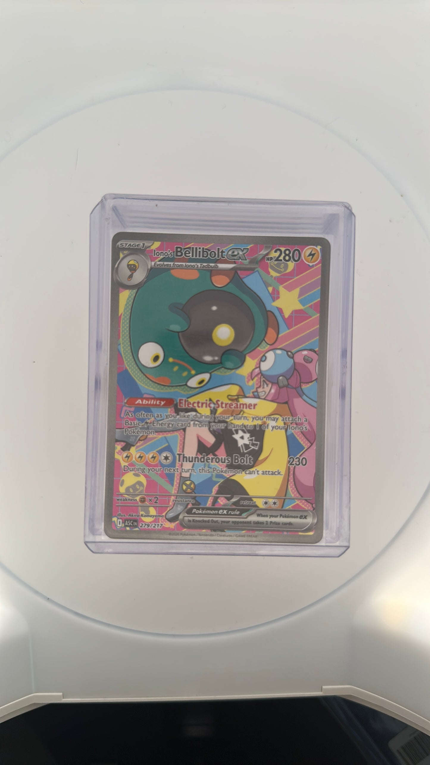 Iono's Bellibolt ex - 279/217 ME: Ascended Heroes #279/217 — front