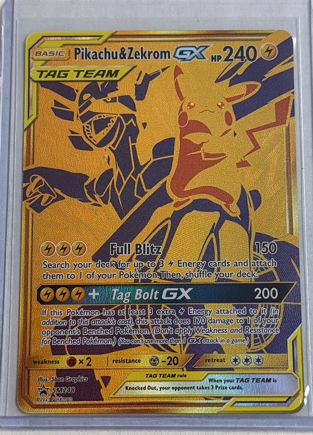Pikachu & Zekrom GX - SM248 #SM248 — front