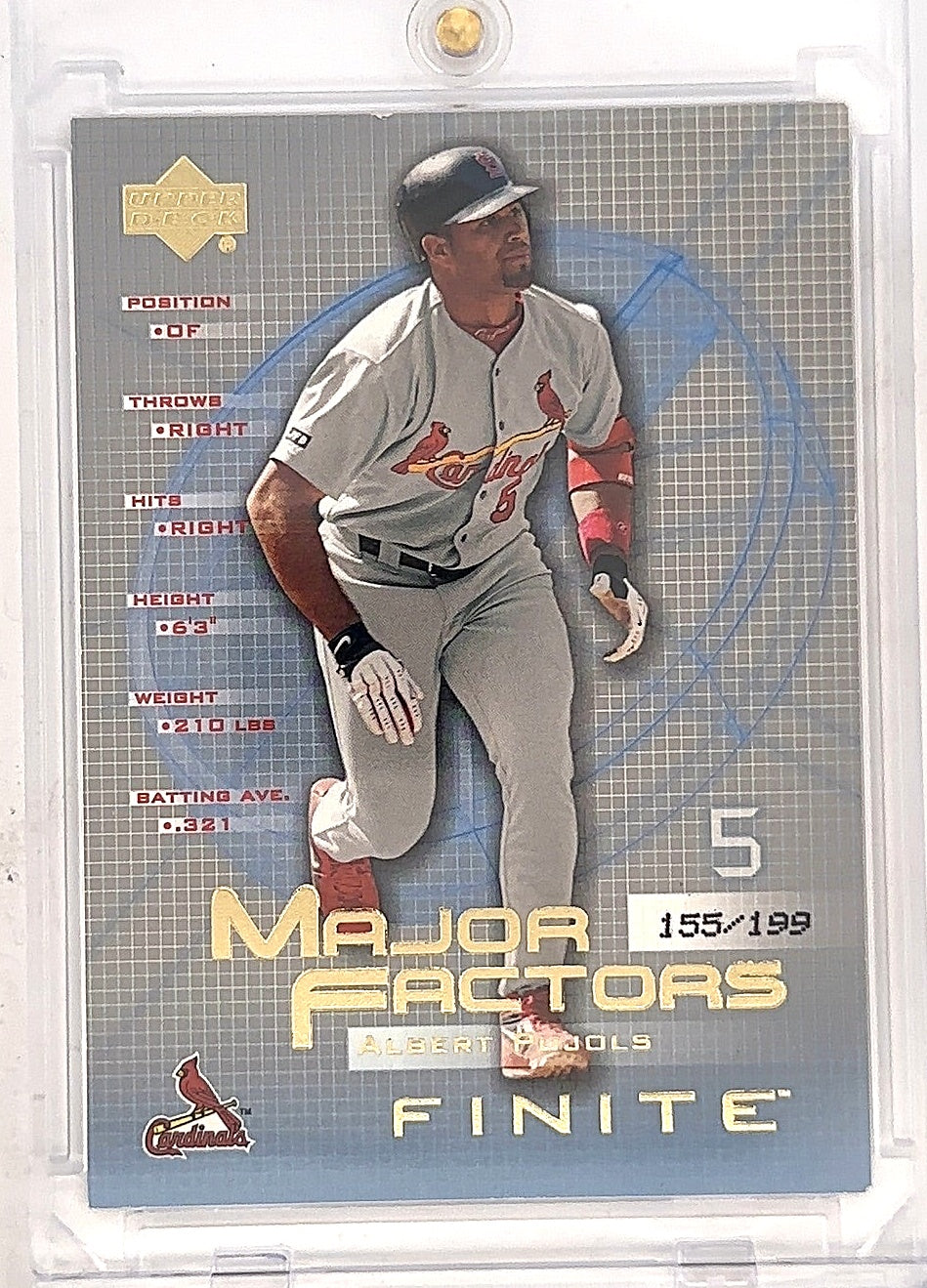 Albert Pujols Major Fractors 155/199 — front