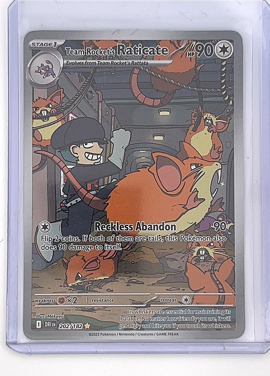 Team Rocket's Raticate - 202/182 #202/182 — front