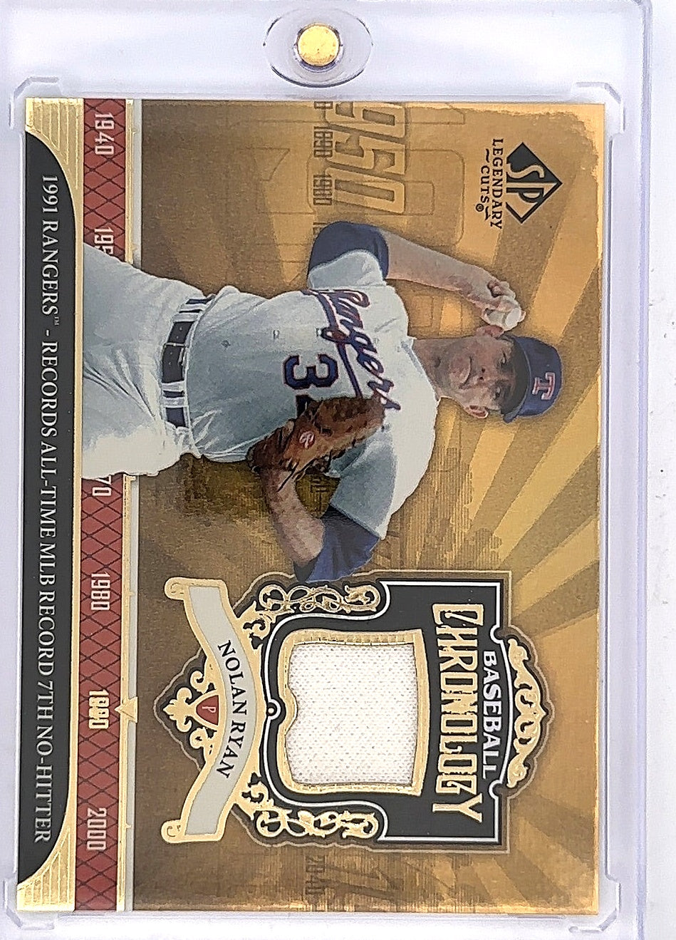 Nolan Parker Baseball Chronology Legendary Cuts — front