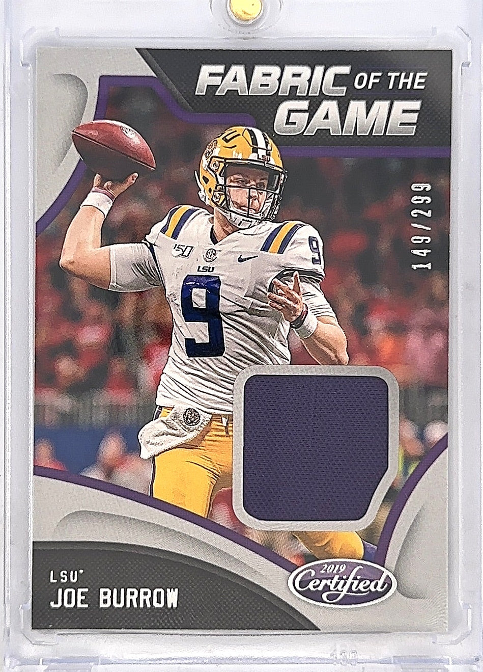 Joe Burrow Panini Chronicles Draft Picks Patch /299 — front
