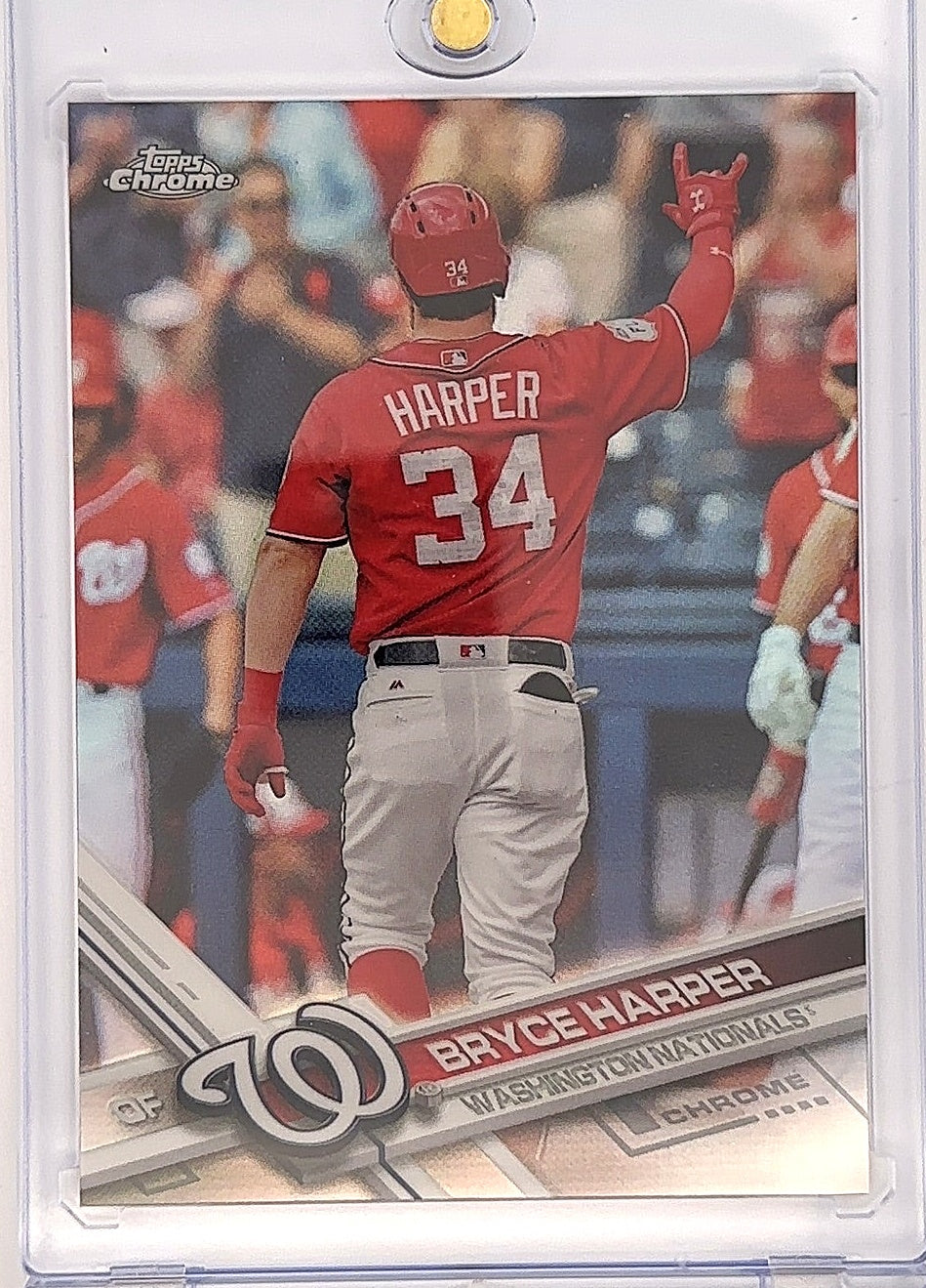 2017 Topps Chrome Bryce Harper [Red Jersey] #48 — front