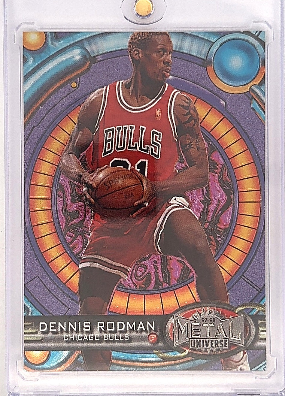 1997 Metal Universe Dennis Rodman #107 — front