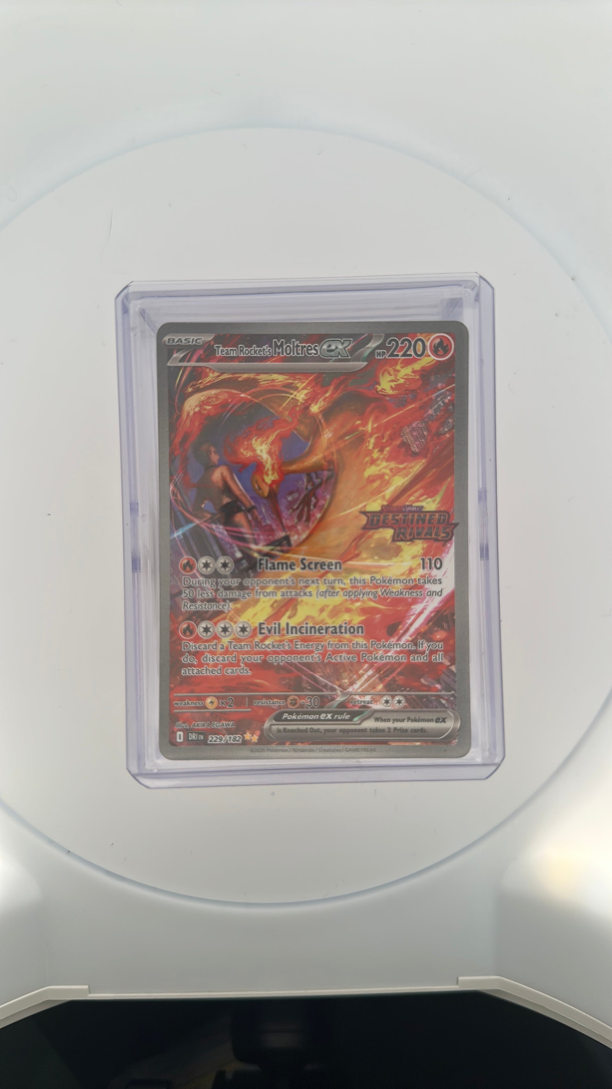 Team Rocket's Moltres ex - 229/182 (Destined Rivals Stamp) Miscellaneous Cards & Products #229/182 — front