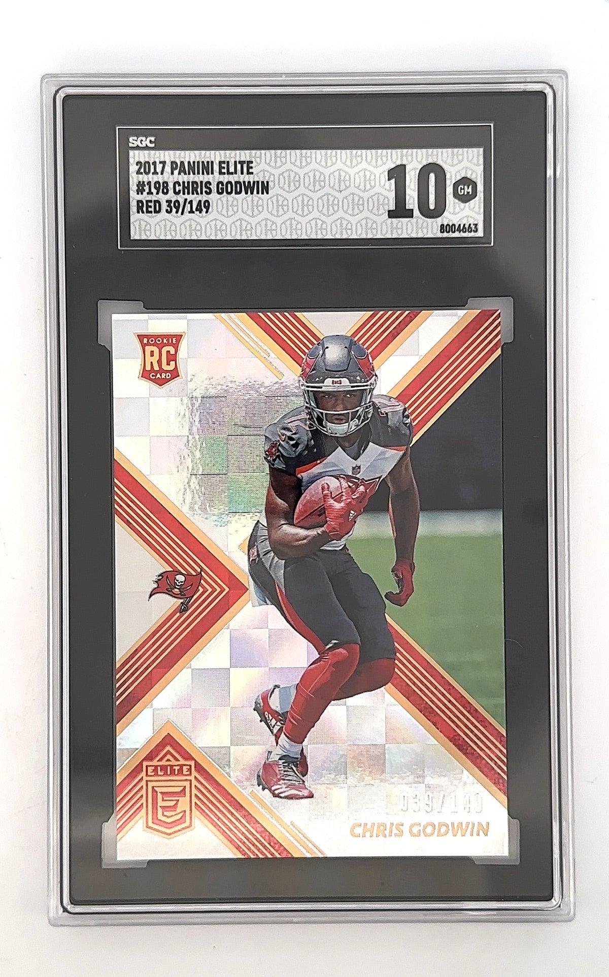 Chris Godwin 2017 Panini Elite Red 39/149 SGC 10 — front