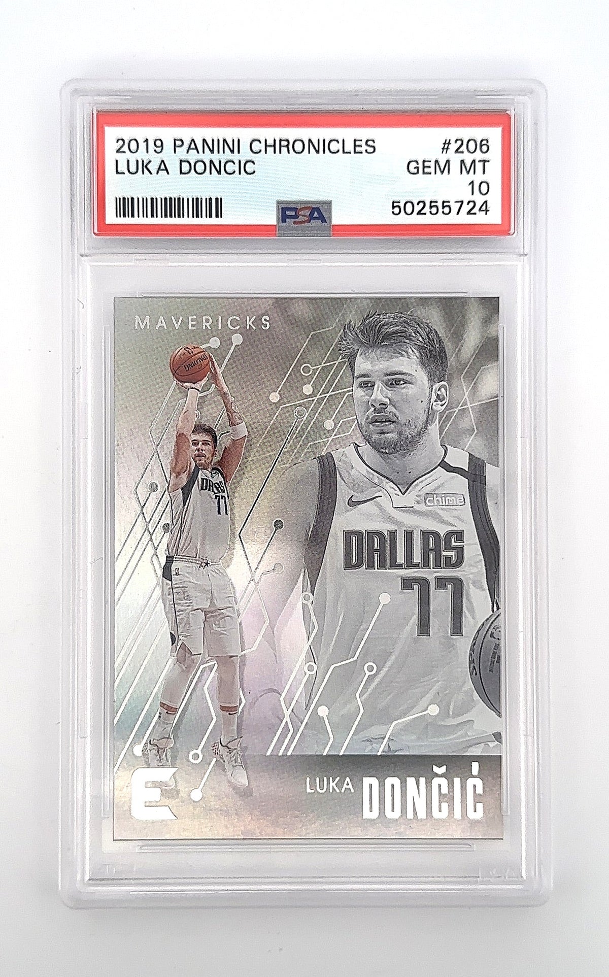 2019 Panini Chronicles Luka Doncic #206 PSA 10 — front