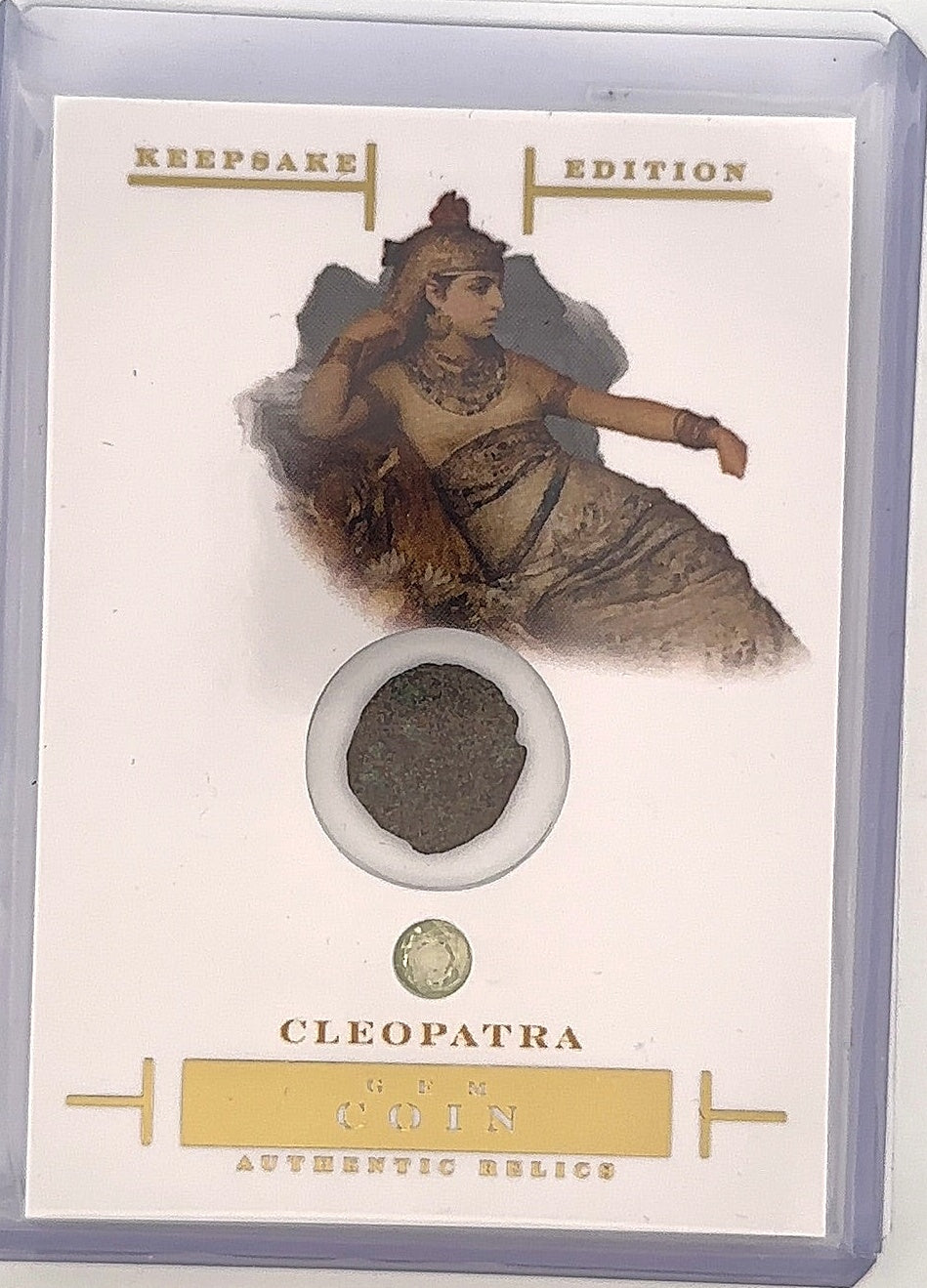Cleopatra Gem Coin Relic — front