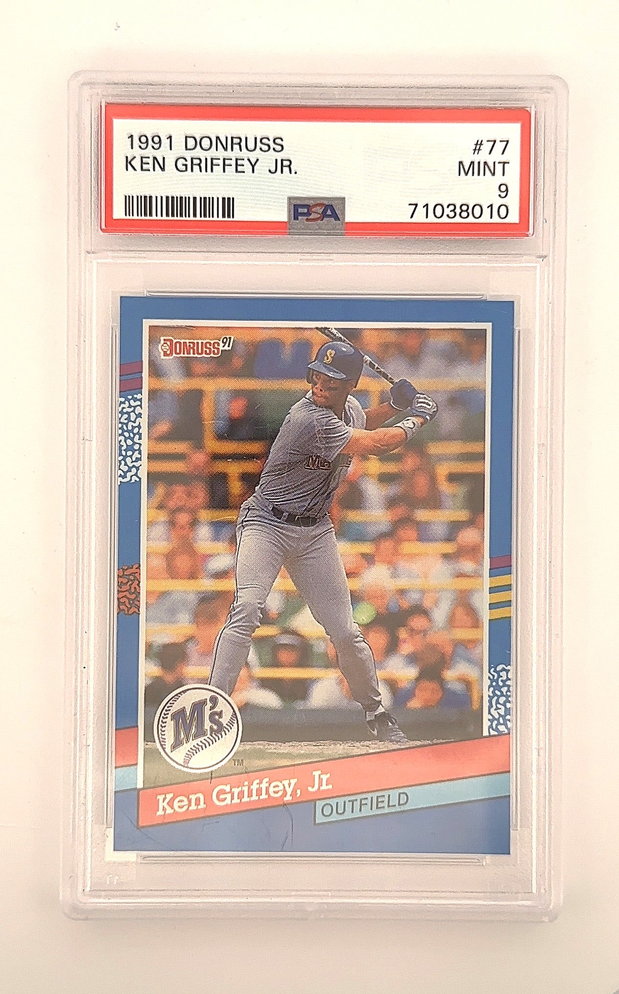 1991 Donruss Ken Griffey Jr. #77 PSA 9 — front