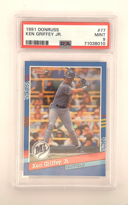 1991 Donruss Ken Griffey Jr. #77 PSA 9 — front