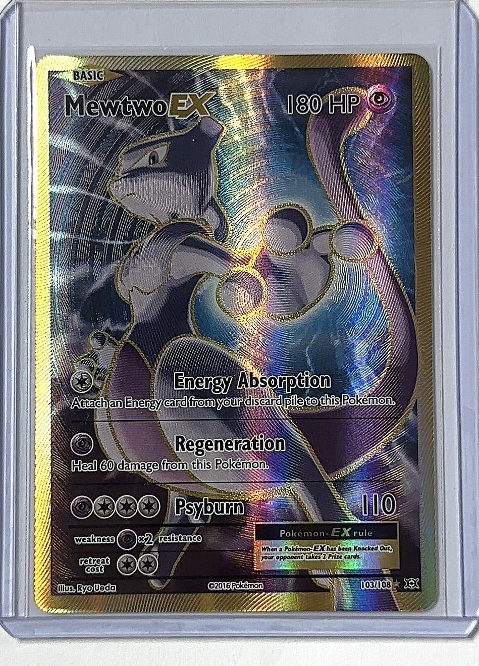 Mewtwo EX (Full Art) #103/108 — front