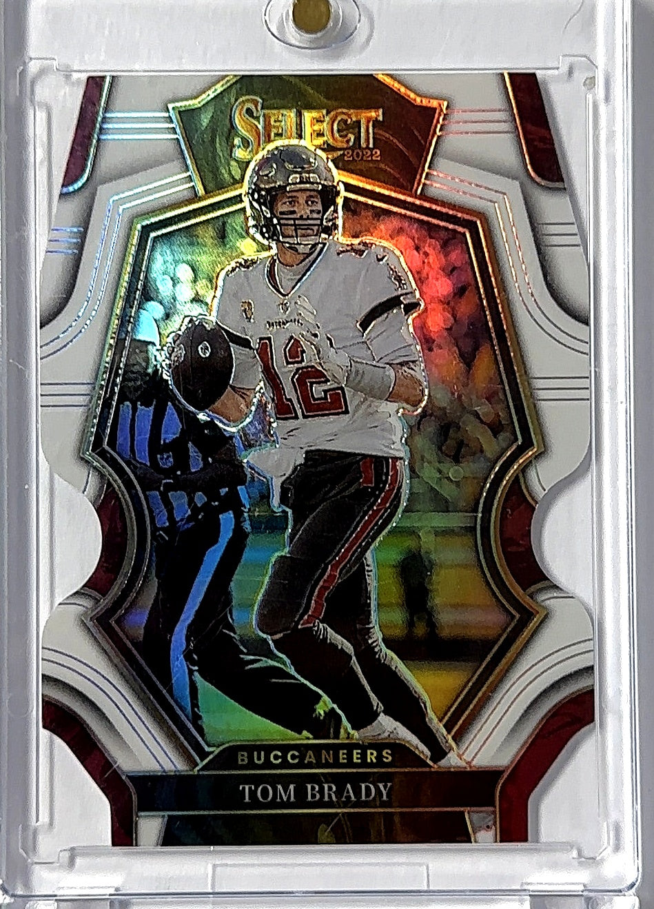 2022 Panini Select Tom Brady /49 [White Die Cut] #192 — front