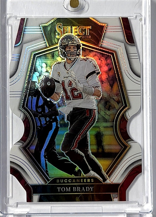 2022 Panini Select Tom Brady /49 [White Die Cut] #192 — front