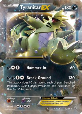 Tyranitar EX #42/98 — stock