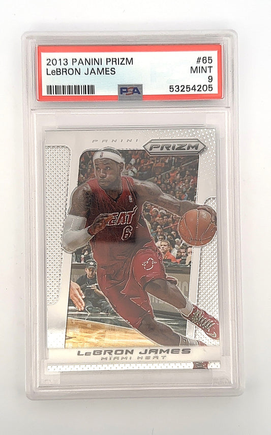 2013 Panini Prizm LeBron James #65 PSA 9 — front