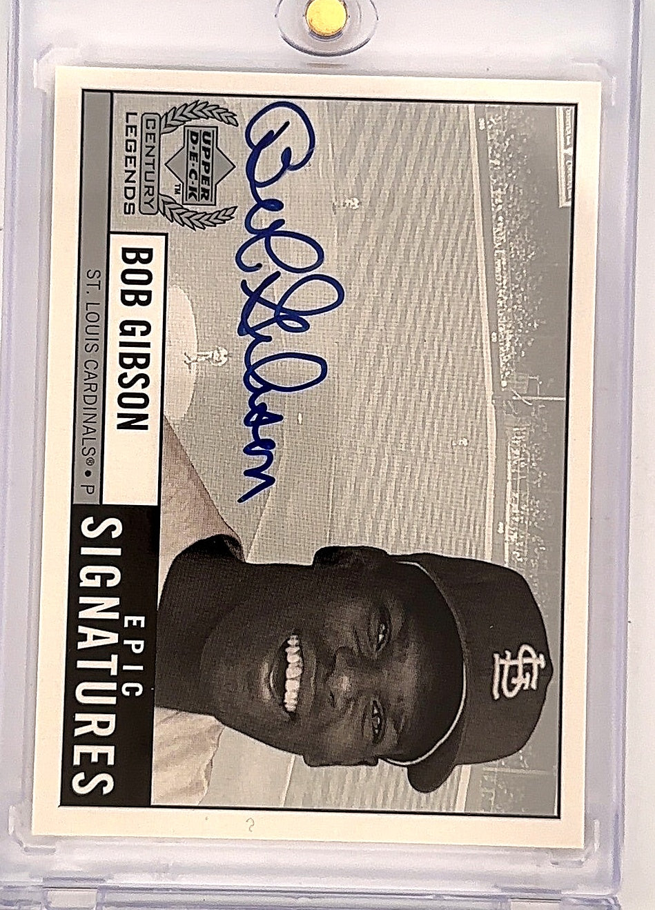 Bob Gibson Epic Signatures Auto Legends — front