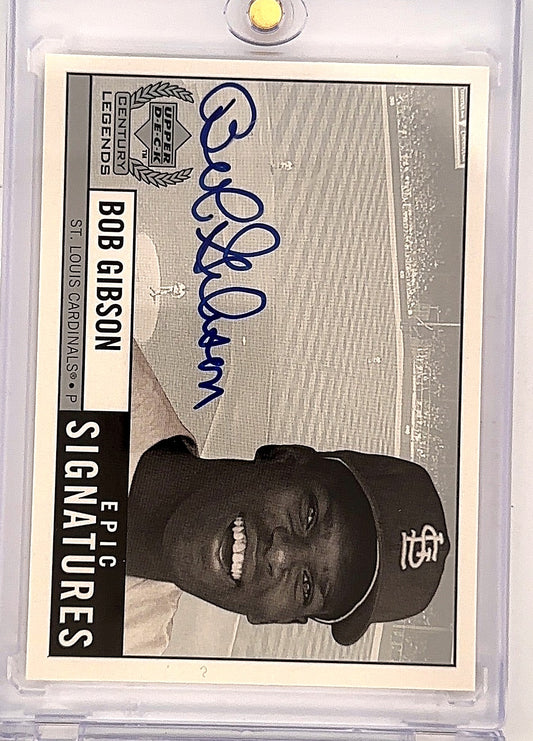 Bob Gibson Epic Signatures Auto Legends — front