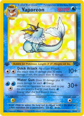 Vaporeon (28) #28/64 — stock