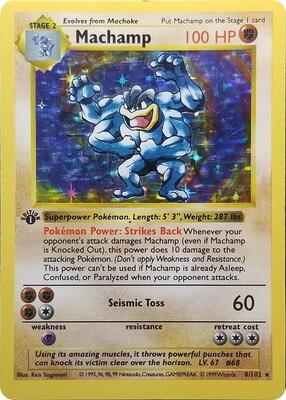 Machamp - 8/102 (Base Set Shadowless) #008/102 — stock