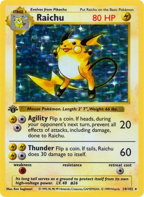 Raichu #014/102 — stock