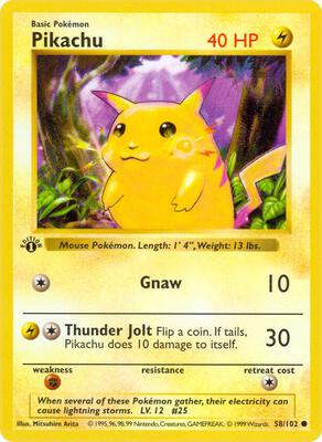 Pikachu #058/102 — stock