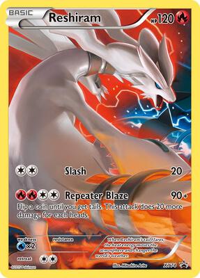 Reshiram (Full Art Promo) #XY74 — stock