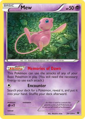 Mew #29/124 — stock