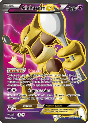 Alakazam EX (Full Art) #117/124 [DAMAGED] — stock