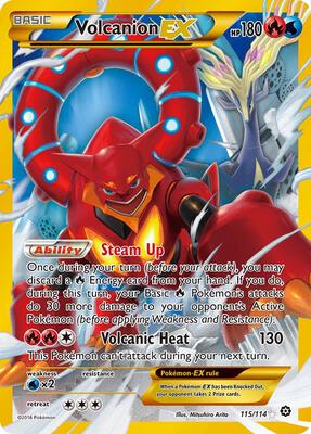 Volcanion EX (Secret) XY - Steam Siege #115/114 — stock