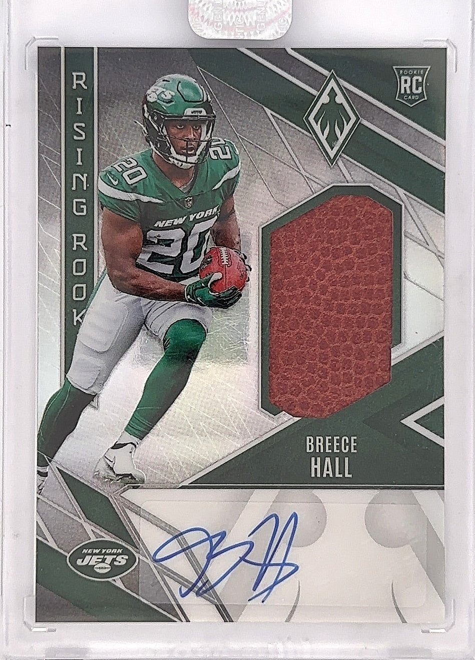 2022 Panini Phoenix Rising Rookie Material Signature Breece Hall [Football] #RMS-BH — front