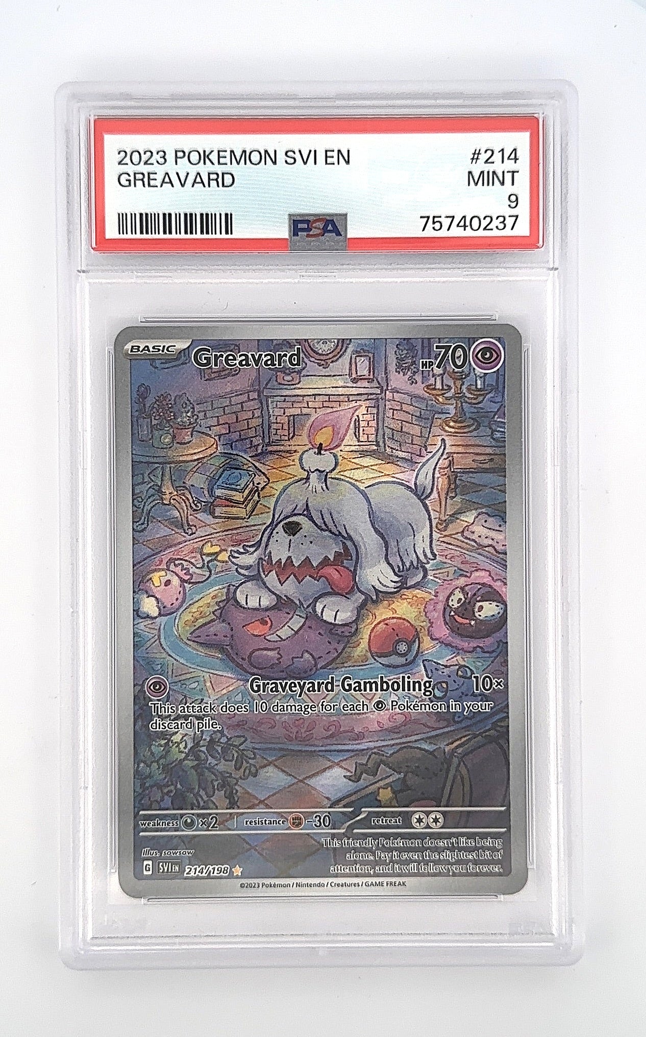 Greavard - 214/198 #214/198 PSA MINT 9 — front