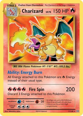 Charizard #11/108 PSA MINT 9 — stock